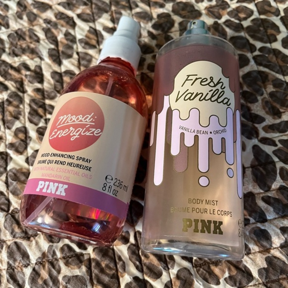 PINK Mood Energize Spray and Fresh Vanilla Body Mist